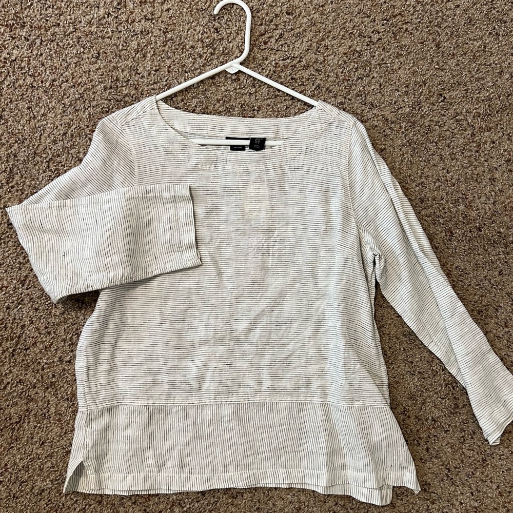 Linen striped shirt